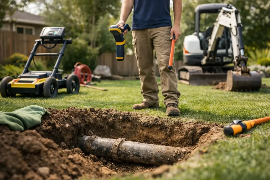 How to Find Sewer Line Under Yard Safely