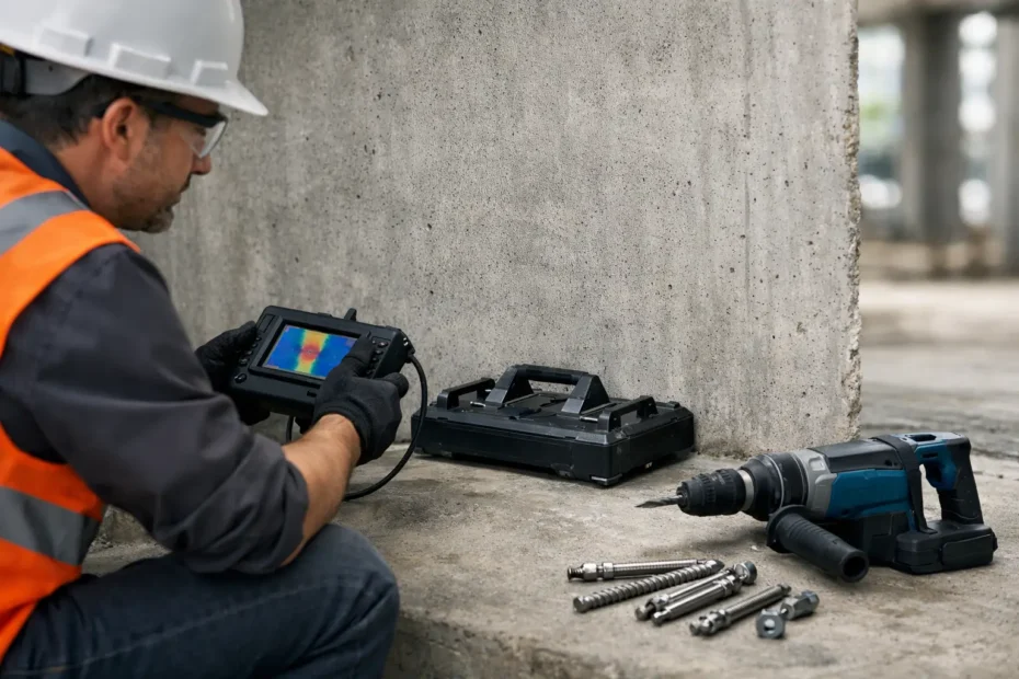 Concrete Scan Before Anchor Drilling