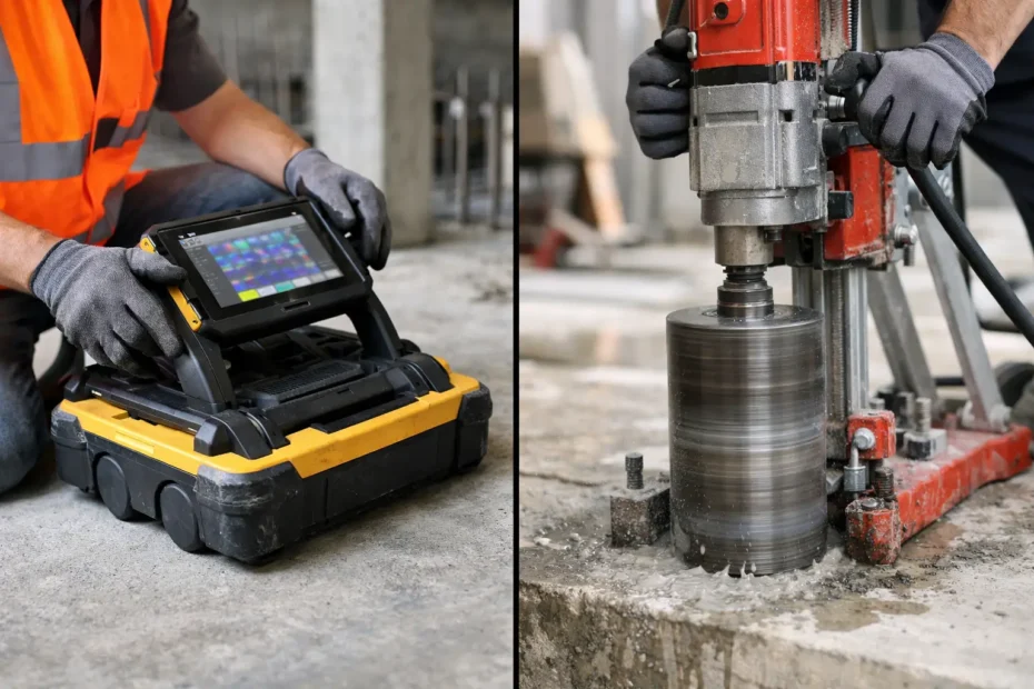 Concrete Scanning Versus Core Drilling Risks