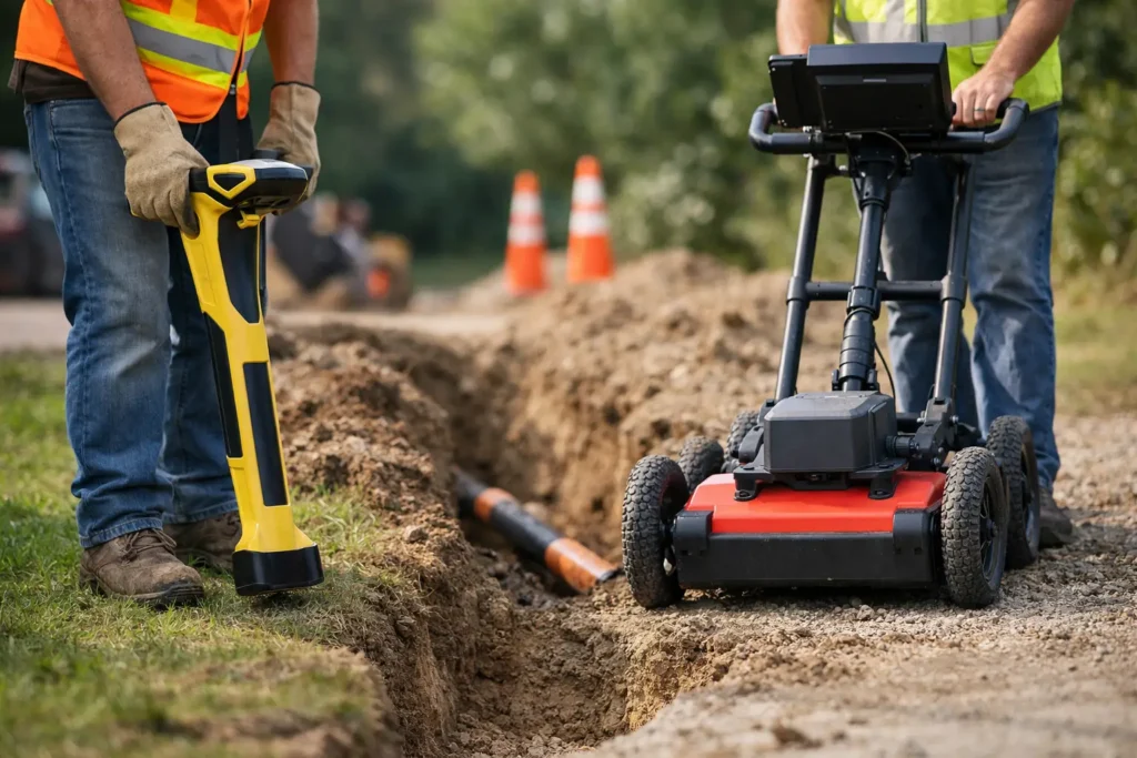 Electromagnetic Locating vs GPR for Safe Digging